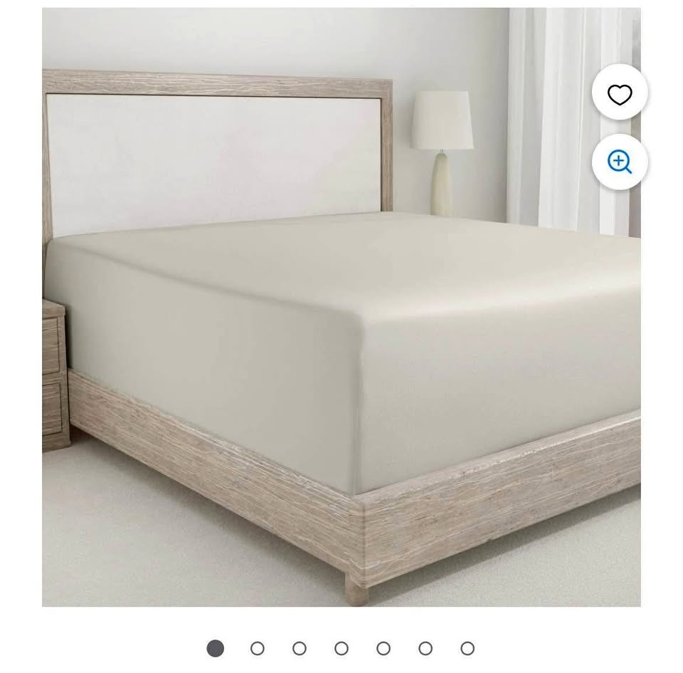 California Design Den King Fitted Sheet - Beige
