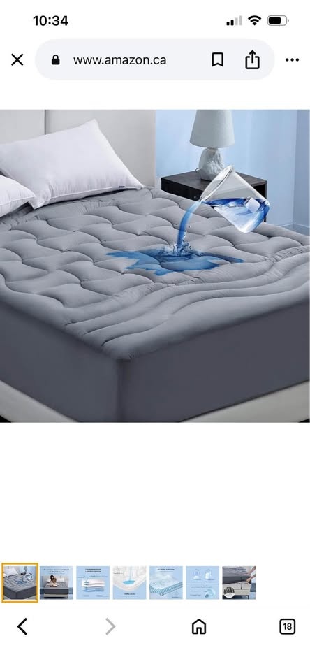 Bedsure Grey Full Size Mattress Protector
