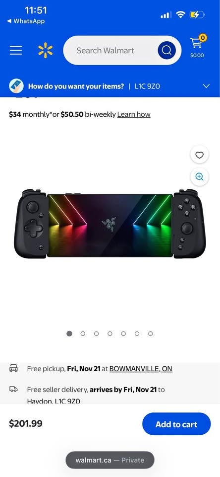 Razer Kishi V2 Mobile Gaming Controller for Android