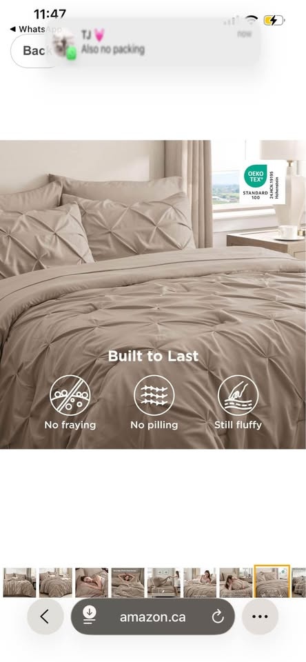 Bedsure Full Size Comforter Set - 7 Pieces - photo 3