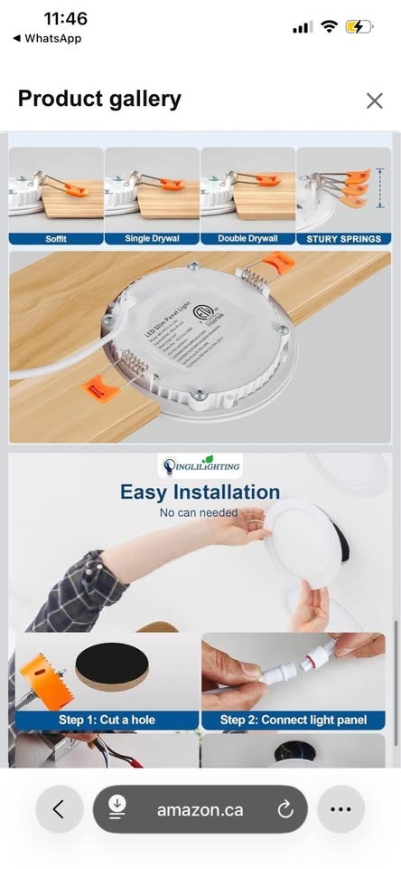 DLLT LED Recessed Ceiling Light: 6 Pack 8 Inch - photo 3