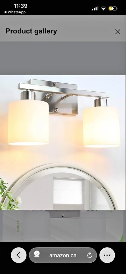 2-Light Bathroom Vanity Light