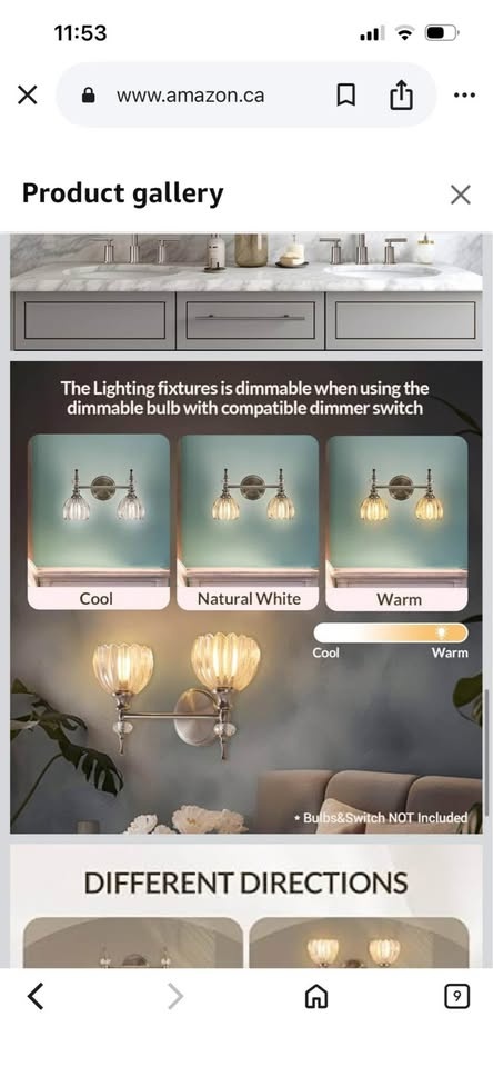 ANDY STAR Brushed Nickel Vanity Light, 2-Light - photo 5