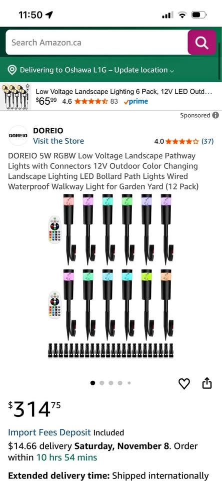 Low Voltage Landscape Pathway Lights with Connectors 12V