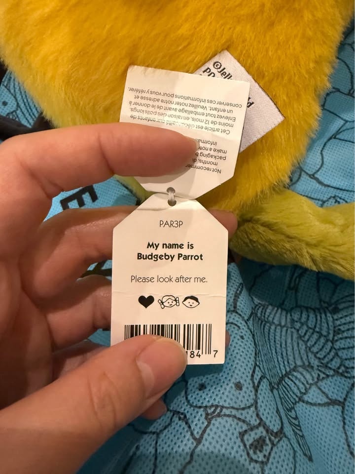 Jellycat Budgeby Parrot Plushie w/ Dust Bag - photo 2
