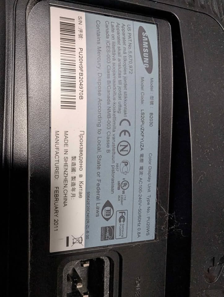 Samsung B2030 LCD Monitor - photo 3