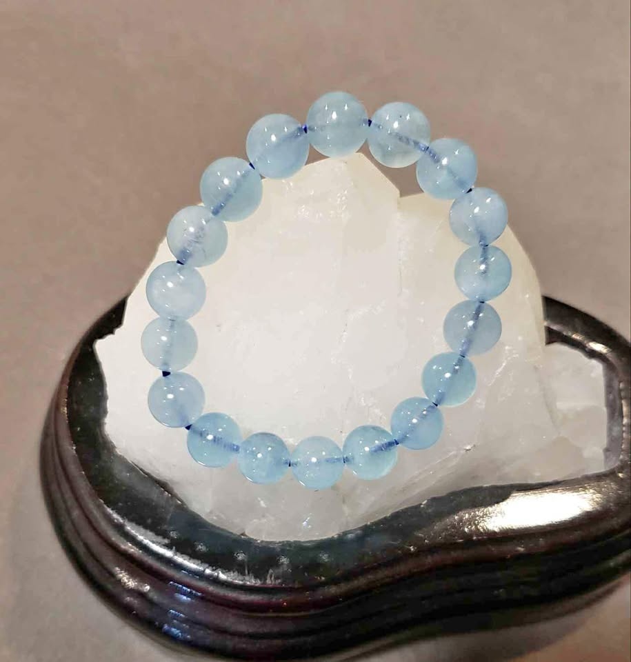 Aquamarine Crystal Bracelet