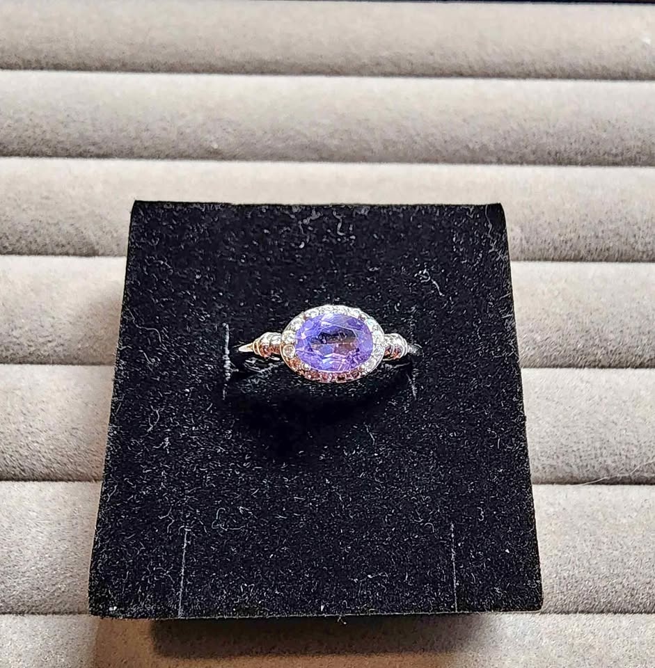 New Purple Fluorite Ring