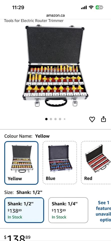 Brand New Router Bit Set (35 pieces)