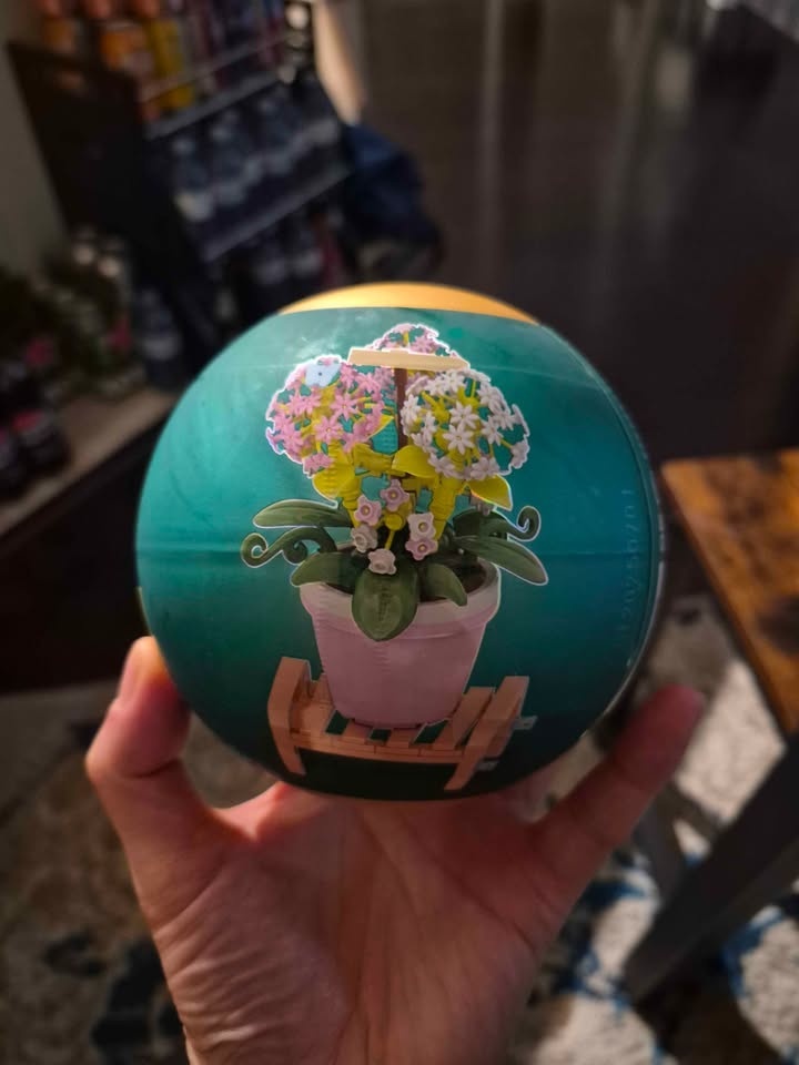 Brand New Zuru MAX Build Garden Pot Plants - Purple White Flower - photo 2