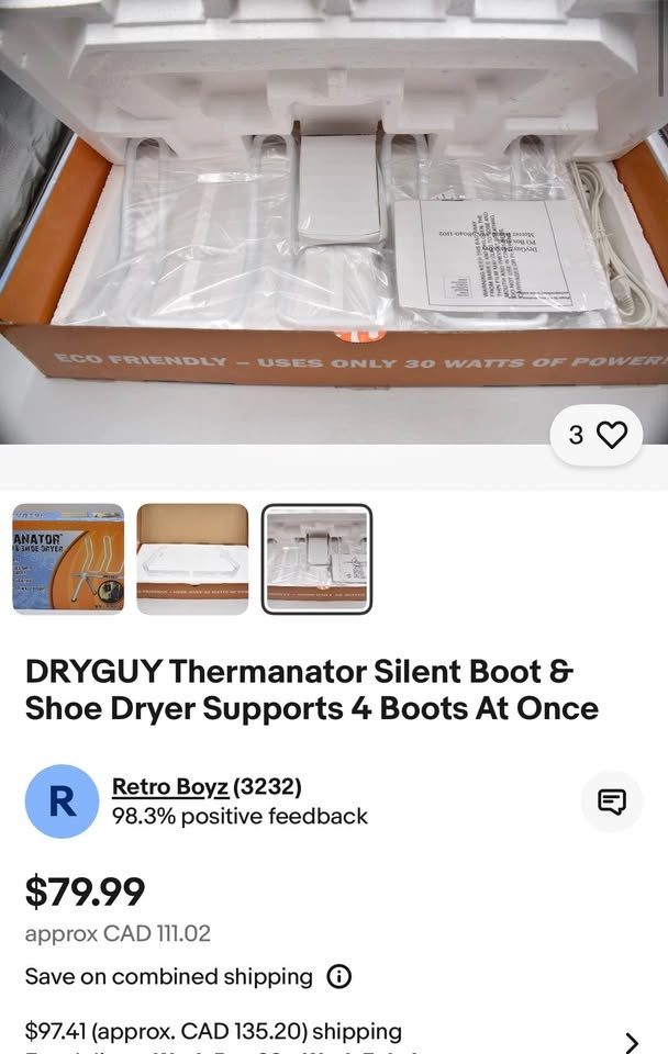 DRYGUY Thermanator Silent Boot & Shoe Dryer (4 Boots) - photo 4