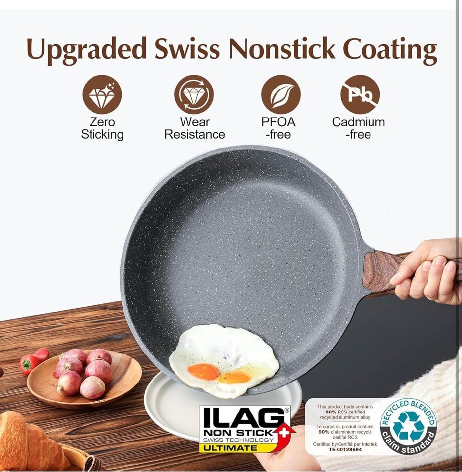 SENSARTE 12.5 Inch Nonstick Frying Pan Skillet - photo 4