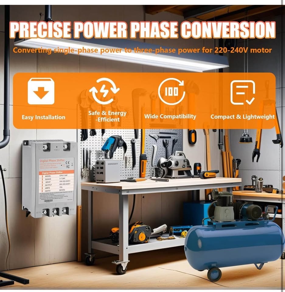 7.5HP Single Phase to 3 Phase Converter (220V-240V) - photo 2