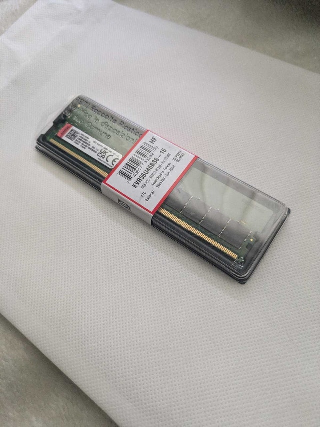 Kingston DDR5 Desktop RAM – 16GB (New only opened to test)
