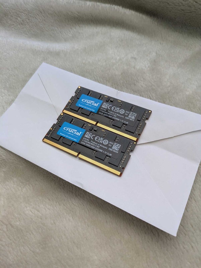 Crucial 32GB DDR5-5600 SODIMM (2x32GB) Laptop Memory