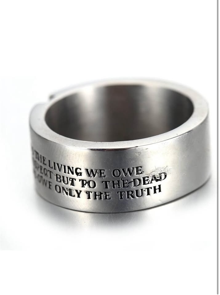 Oakky Men's Stainless Steel Skull Cool Half Face Ring - photo 4