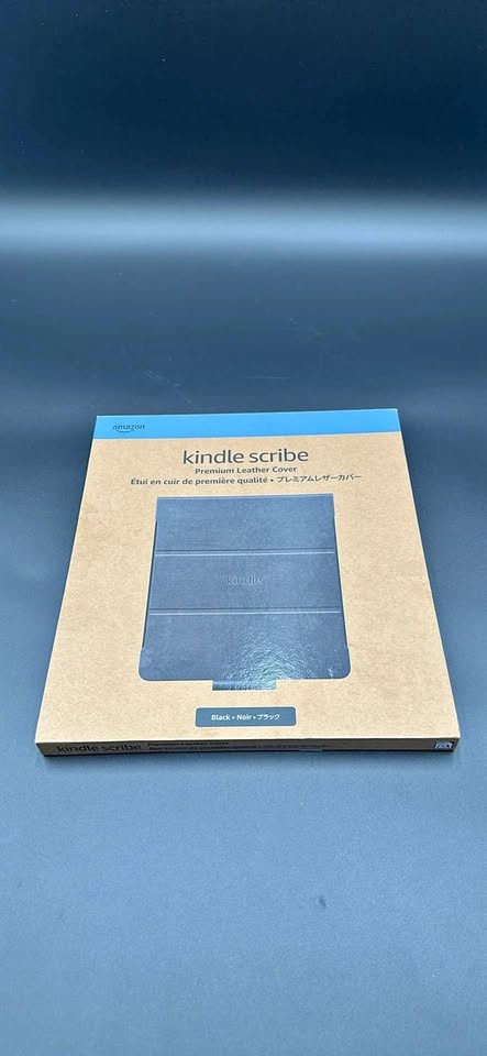 Kindle Scribe Leather Cover - Black
