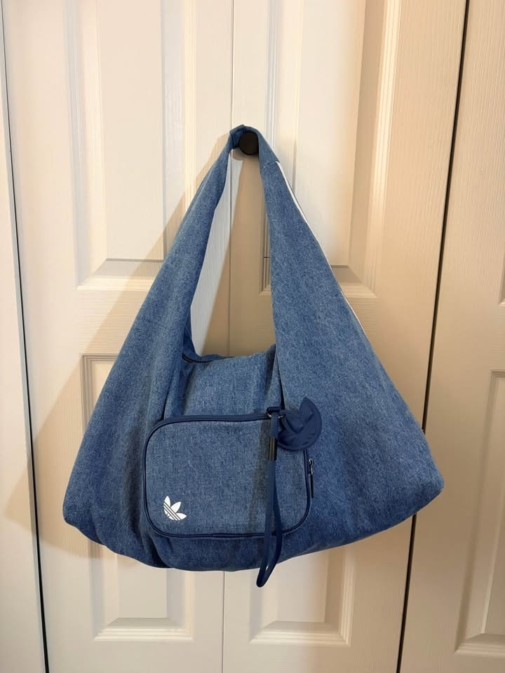 Adidas Blue Denim Hobo Bag - photo 3