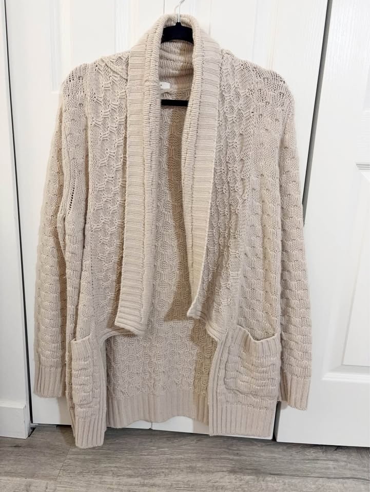 Talula Cream Knitted Cardigan M