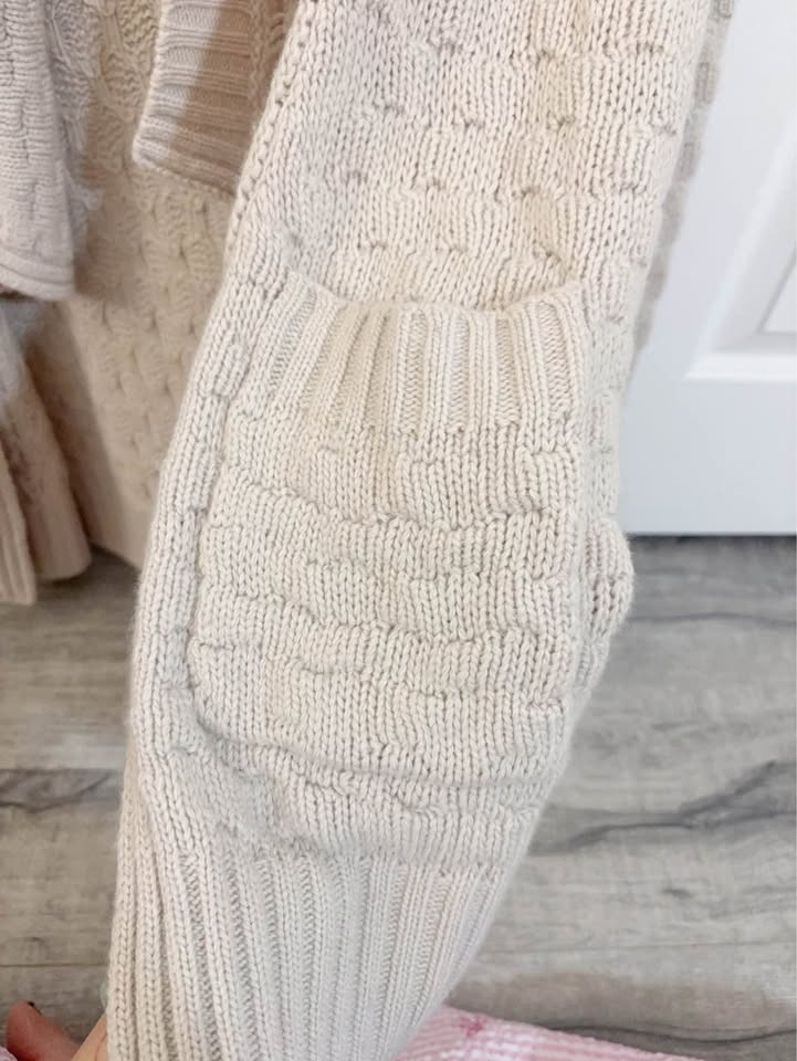 Talula Cream Knitted Cardigan M - photo 2