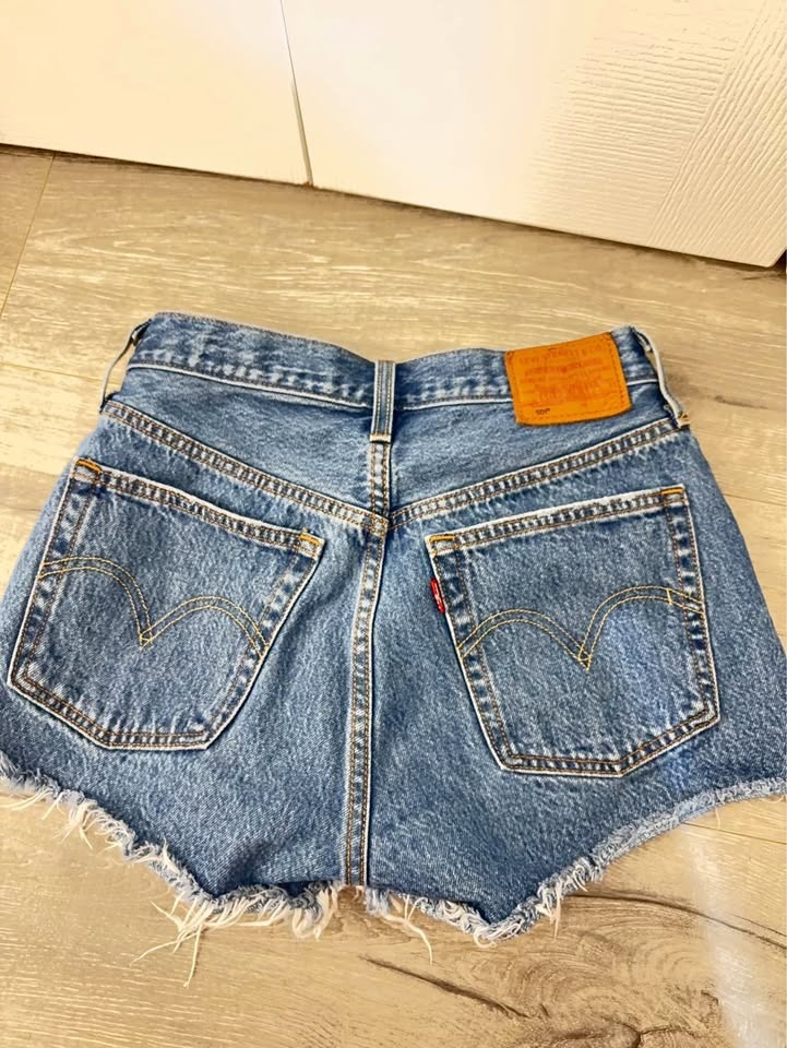 Levi's 501 Distressed Denim Shorts