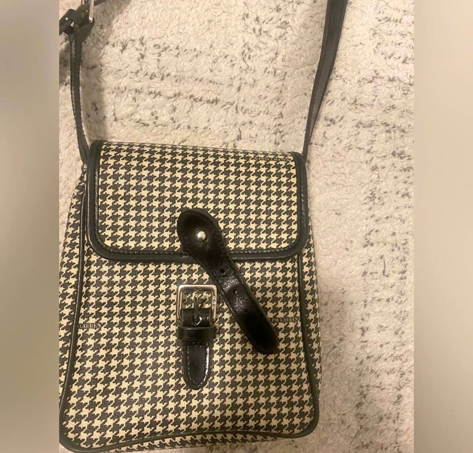 Vintage Houndstooth Ralph Lauren Bag