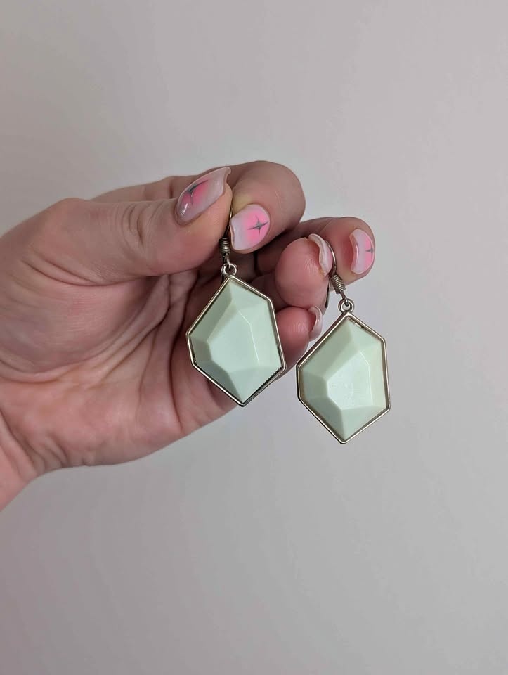 Green Gem Earrings