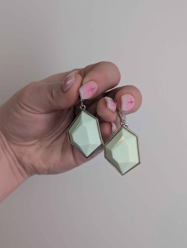 Green Gem Earrings - photo 2