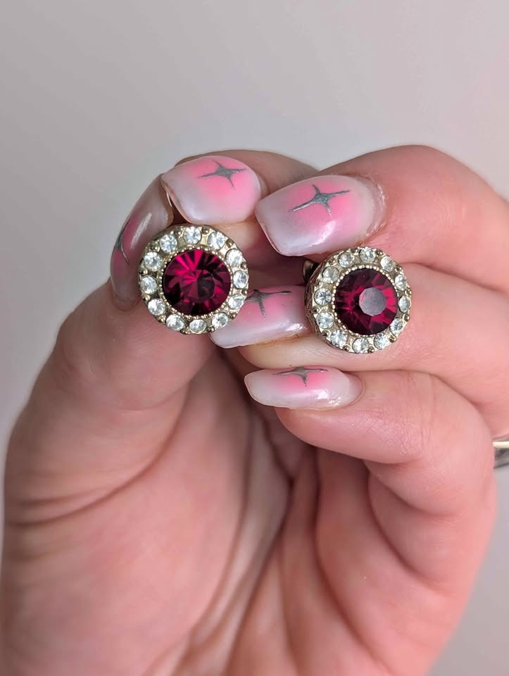 Joe Fresh Ruby Gem Earrings