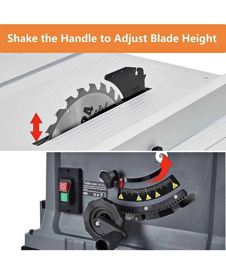 Dovaman 10" 15A Table Saw with Stand