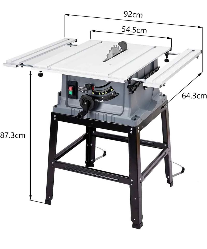 Dovaman 10" 15A Table Saw with Stand - photo 3
