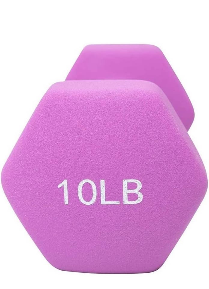 10lb Hexagon Neoprene Dumbbells - photo 5