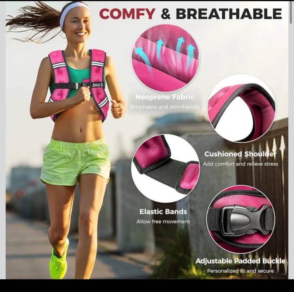 Brand new Pink BAGAIL 10lb Weighted Vest for Women - photo 2