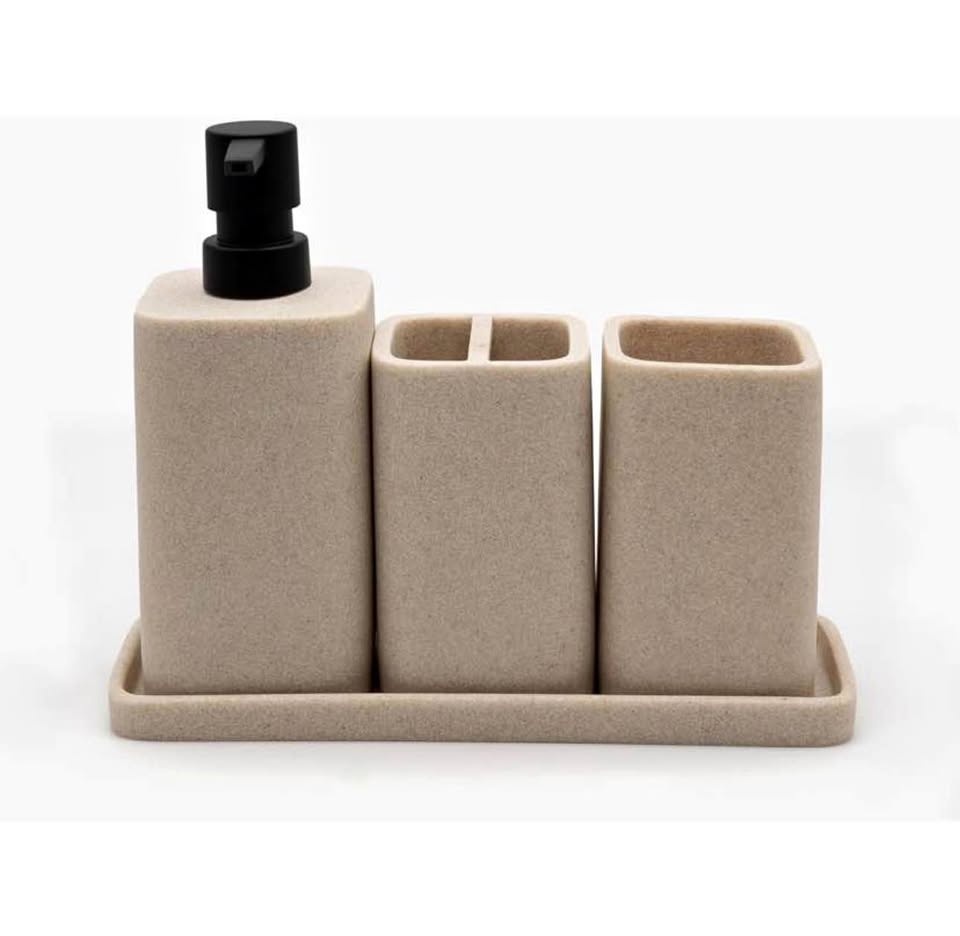 Brand new Beige Bathroom Accessory set