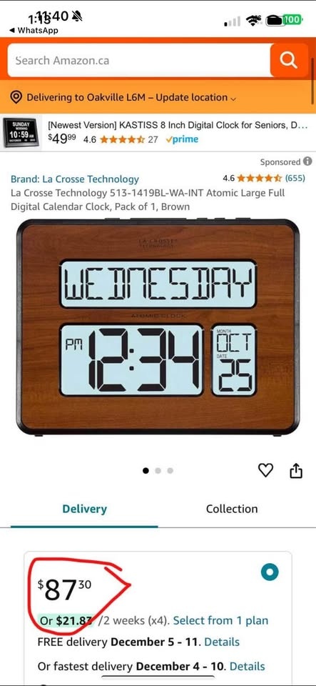 Brand new digital atomic calendar clock - photo 4