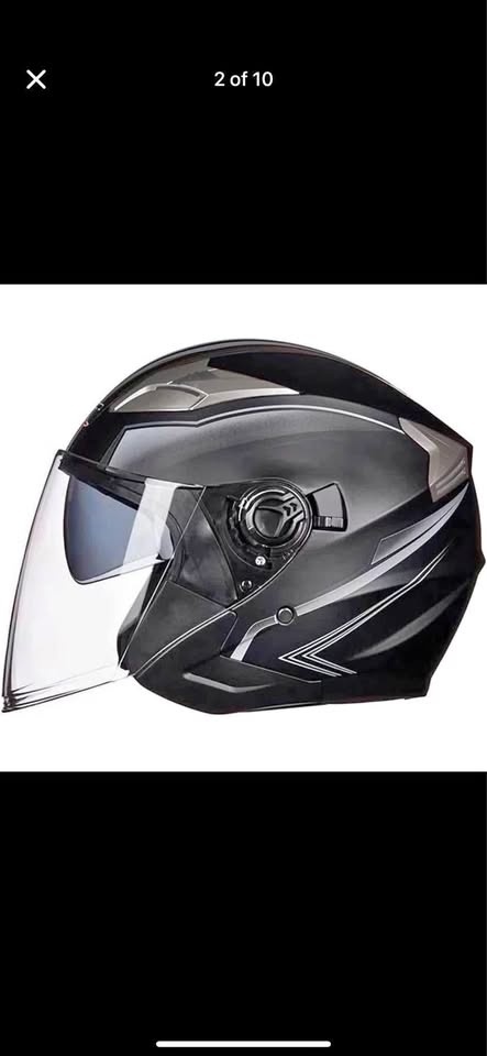 Brand new open-face motorcycle helmet XL (double visor)
