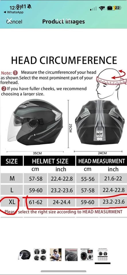 Brand new open-face motorcycle helmet XL (double visor) - photo 4