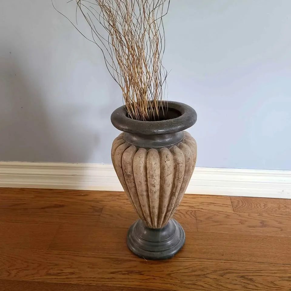 Designer Decor Painted Wooden Vase/Urn thumbnail
