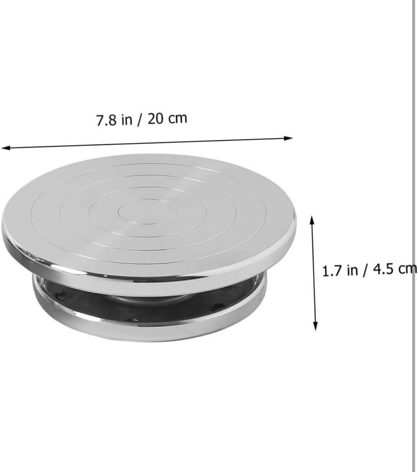 Operitacx Rotating Cake Turntable - Aluminum Alloy - photo 3
