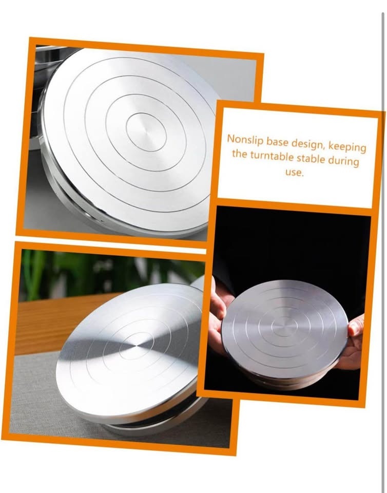 Operitacx Rotating Cake Turntable - Aluminum Alloy - photo 4