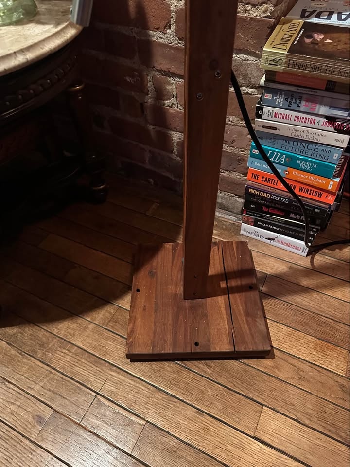 Vintage IKEA Applaro Floor Lamp – Solid Wood & Metal, Scandinavi - photo 2
