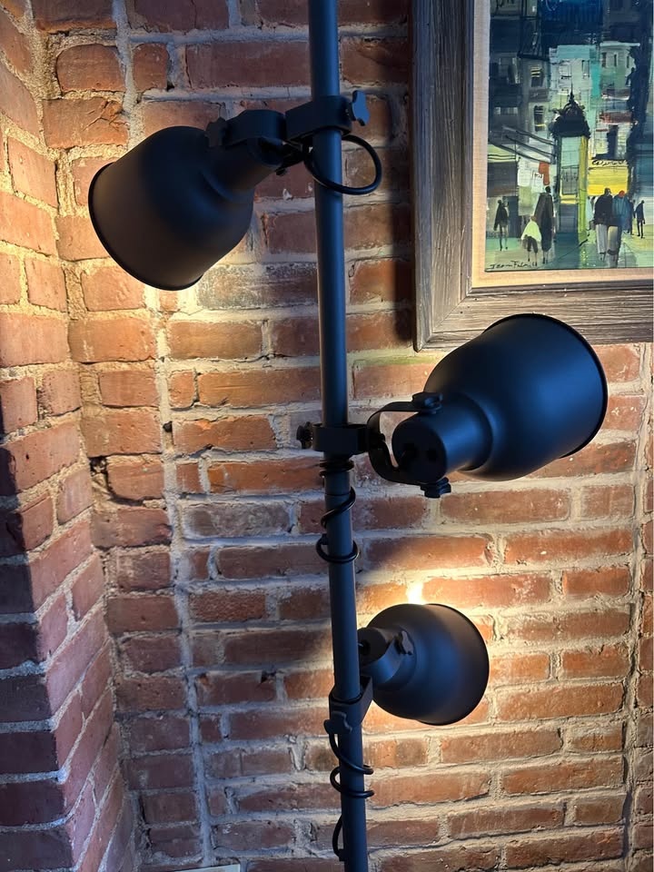 IKEA HEKTAR 3-Spotlight Floor Lamp – Dark Gray / Industrial, Adj - photo 2