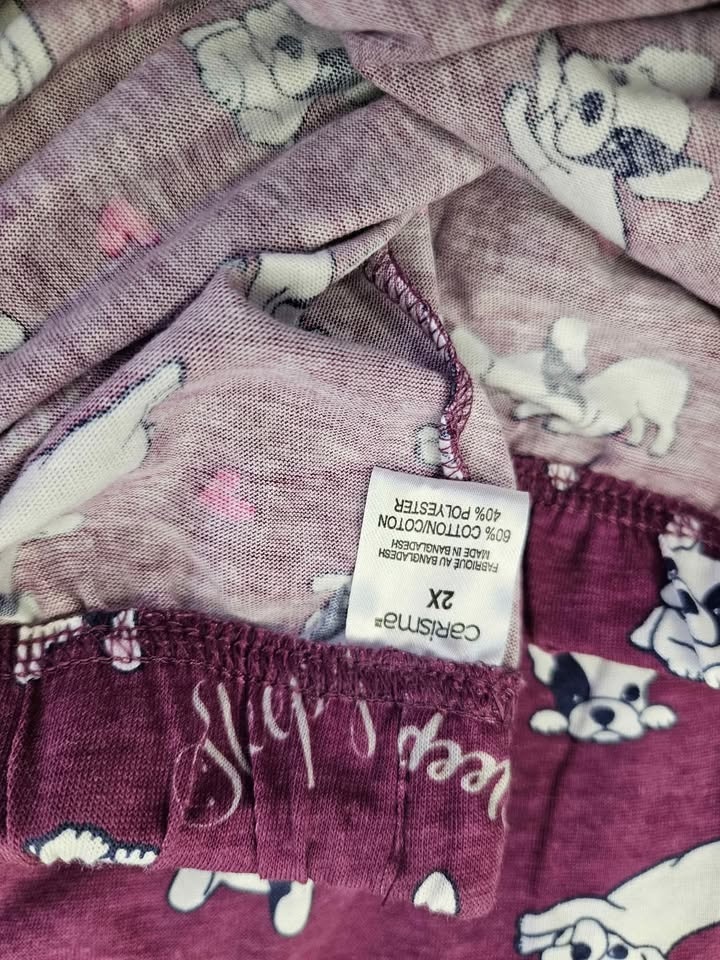 Preowned 2XL Sleepy Pug 2 Piece PJ Set - photo 3