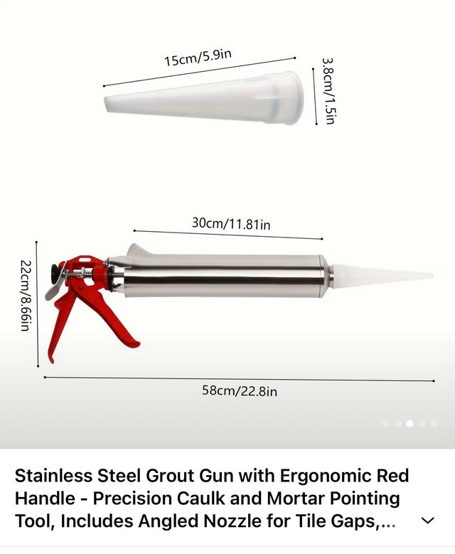 Brand new stainless steel grout gun - photo 2