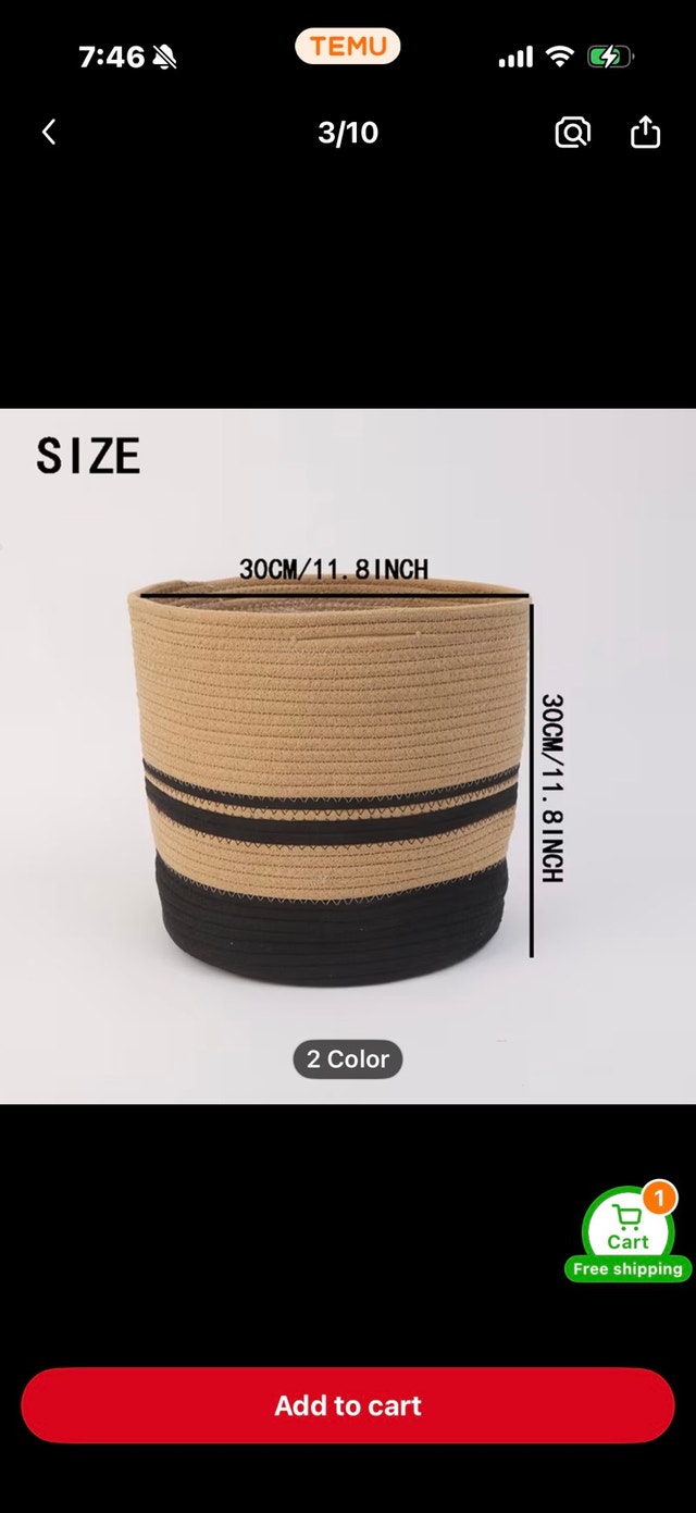 New Handmade Woven Flower Pot with Plastic Liner - photo 2