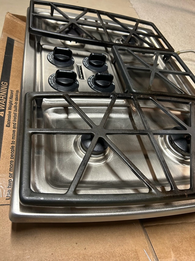 KitchenAid 30" 4-Burner Gas Cooktop - Stainless Steel - photo 3
