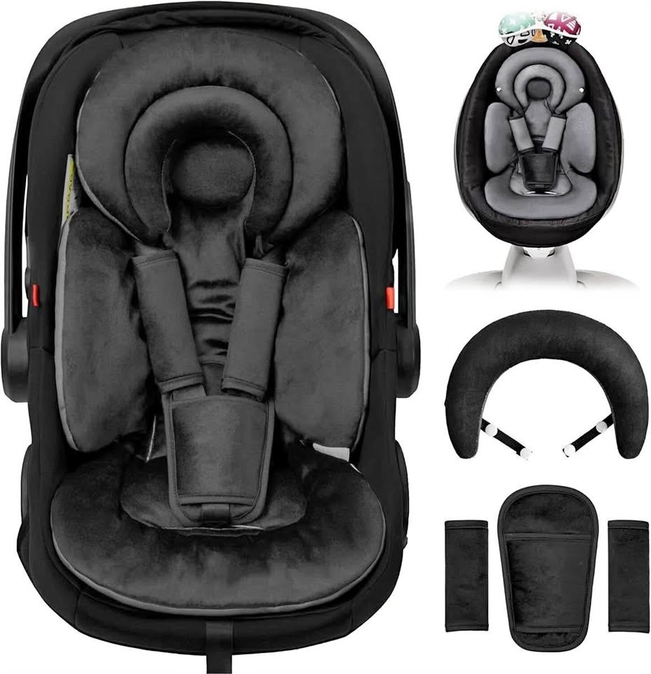 Reversible Infant Car Seat Insert for Preemie - Black