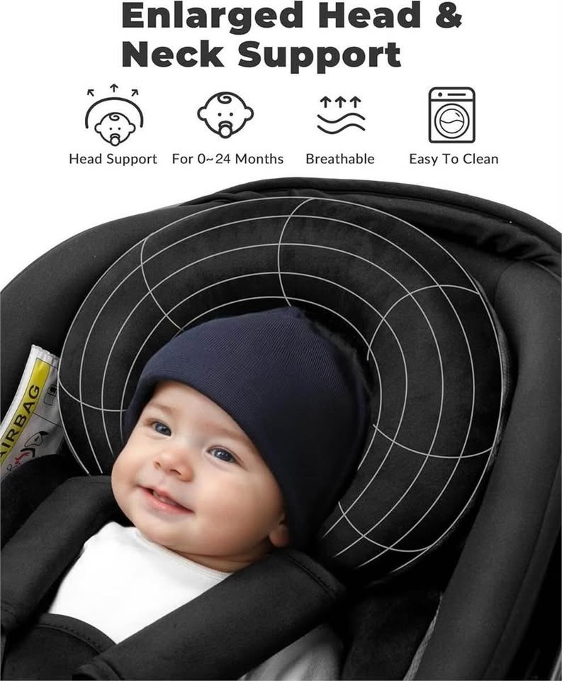 Reversible Infant Car Seat Insert for Preemie - Black - photo 3
