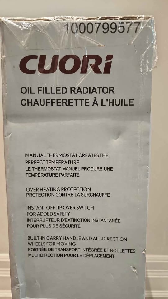 Cuori Oil Filled Radiator Heater - Brand New - photo 2