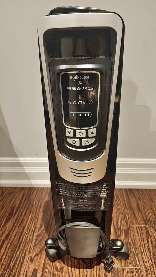 Brand new thermostatically controlled oil-filled heater.